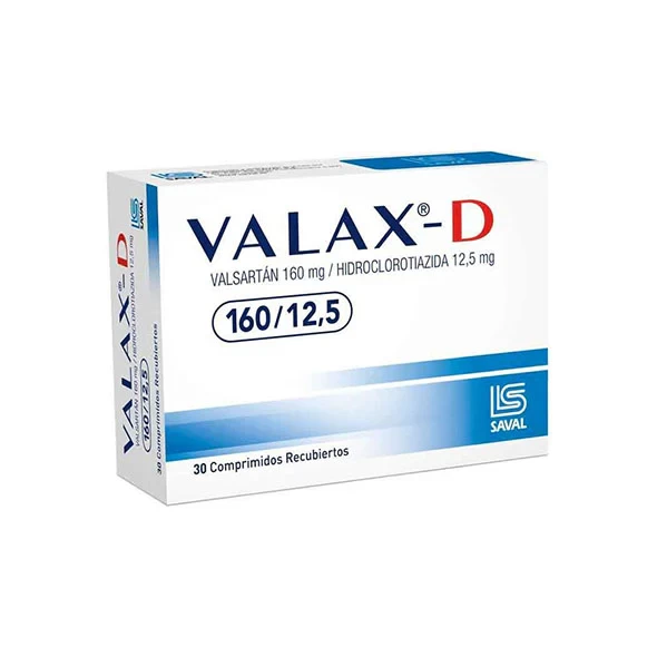 VALAX D 160/12.5 X 30 (VALSARTAN 160MG/HIDRO)
