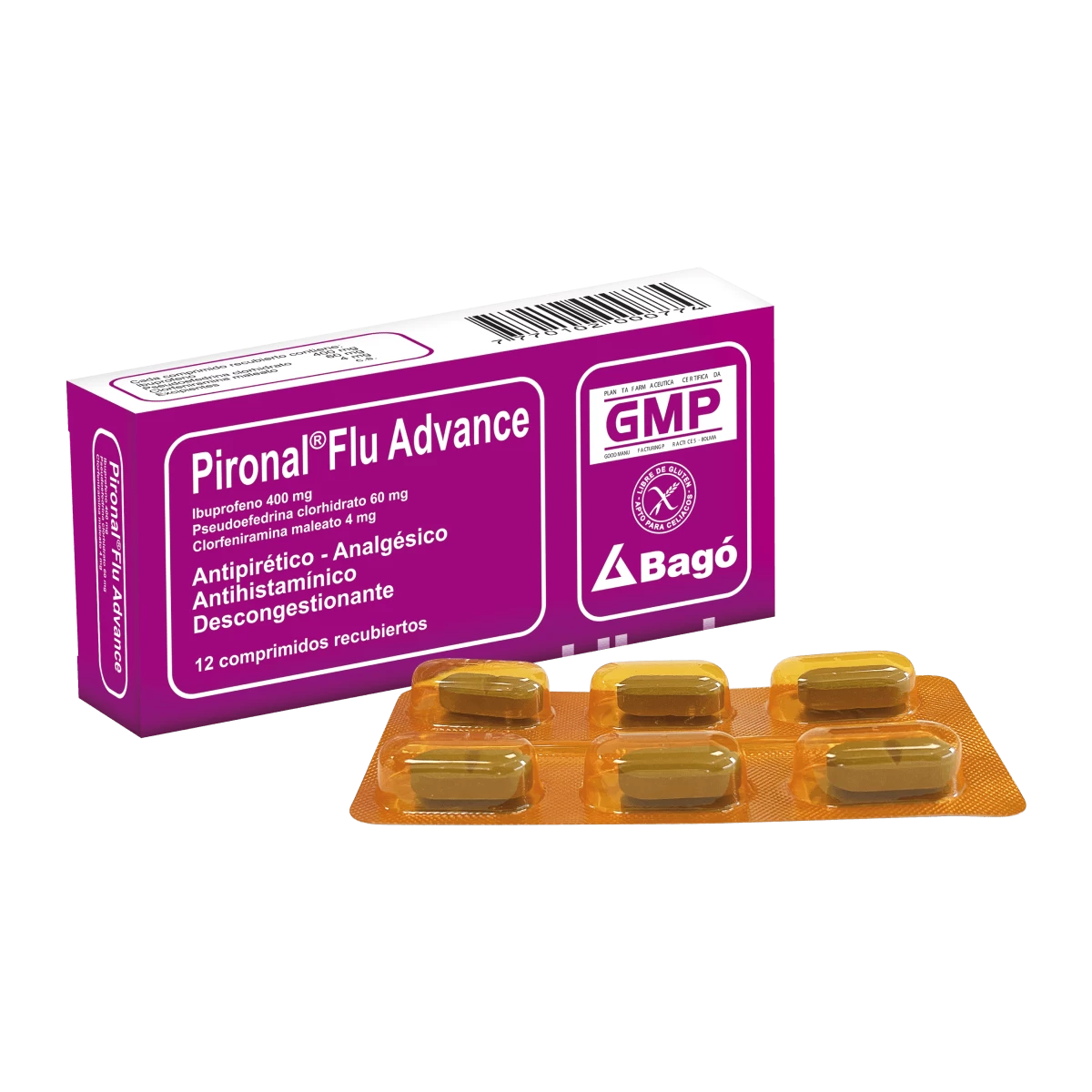 PIRONAL FLU ADVANCE X 12 COMP