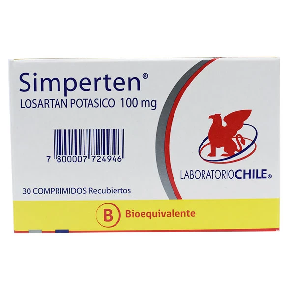 SIMPERTEN 100 MG X 30 (losartan potasico)