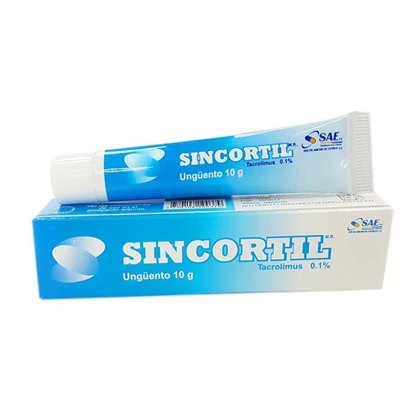 SINCORTIL 0.1 % X 10 GRS (TACROLIMUS) unguento
