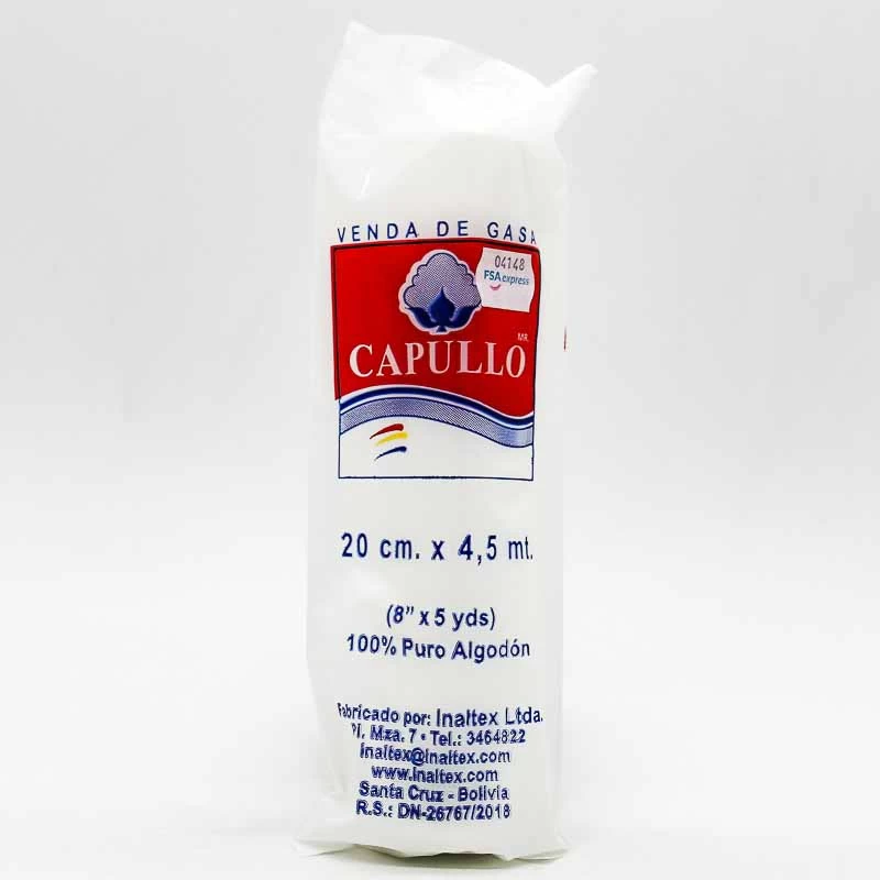 VENDA DE GASA DE 20.0 CM X 4.5 MTS.