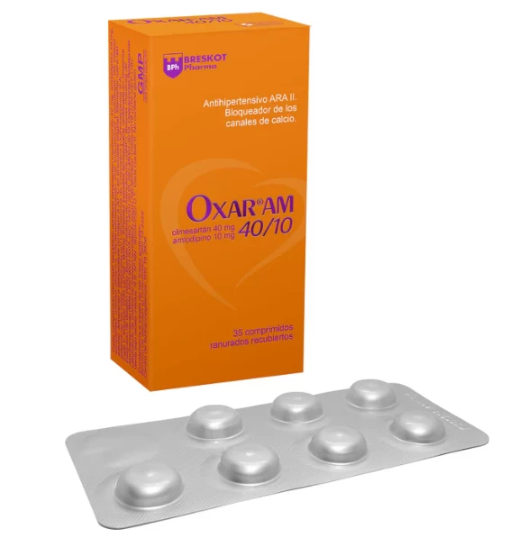 OXAR AM 40/10 X 35 COMP ( OLMERSATAN 40 MG+AMLODIPINO 10 MG)