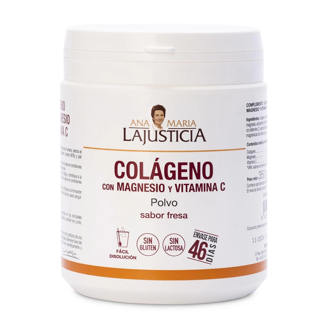COLAGENO +MAGNESIO+VITAM C SABOR FRESA X 350 GRS ANA MARIA LA JUSTICIA