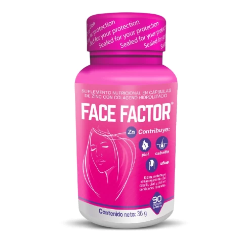 FACE FACTOR COLAGENO HIDROLIZADO +ZINC X 90 CAP DE 400 MG