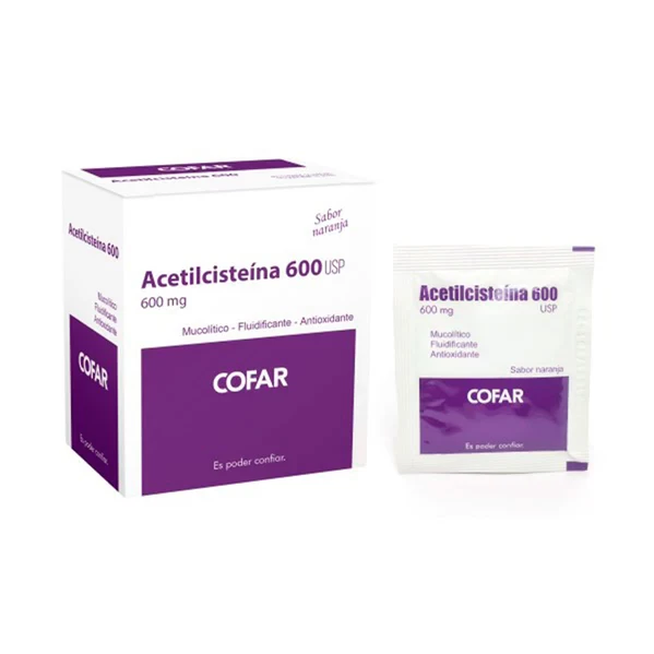 ACETILCISTEINA 600 MG X 10 COFAR