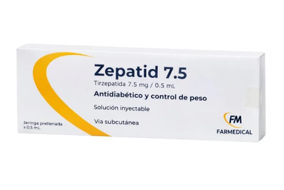 ZEPATID 7.5 TIRZEPATIDA 7.5 Mg/0.5Ml Frio X Jeringa Prellenada De ZEPATID