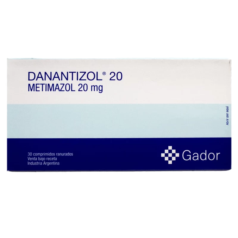 DANANTIZOL 20 MG X 30 METIMAZOL