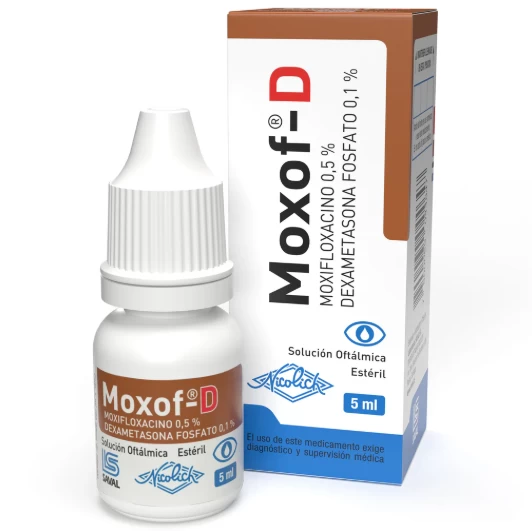 MOXOF D  COLIRIO 5 ML (MOXIFLOXACINO)