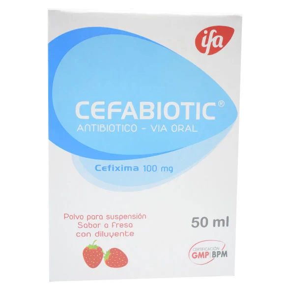 CEFABIOTIC 100 MG+DILUTENTE 50 ML CEFIXIMA