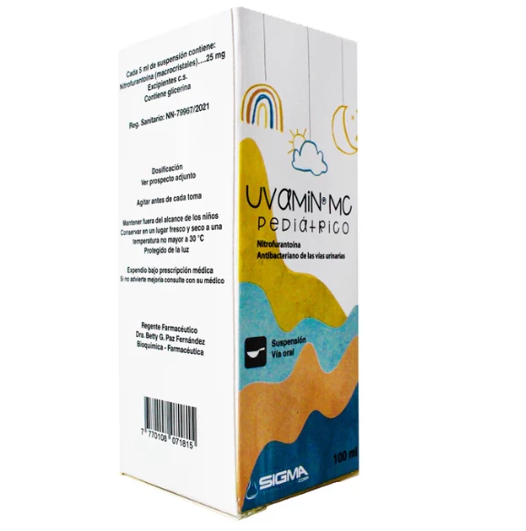 UVAMIN MC PEDIATRICO 25MG/5 ML  SUSP X 100 ML