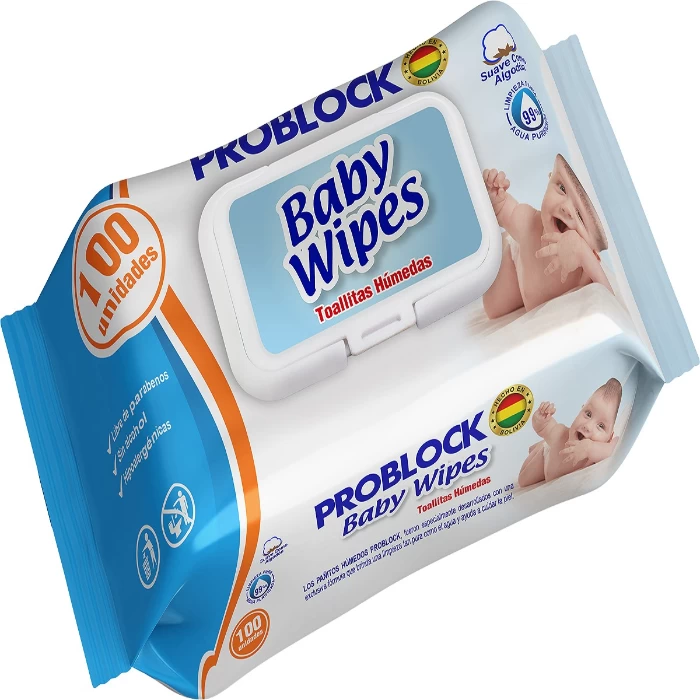 TOALLITAS HUMEDAS BABY X 100 UNIDADES PROBLOCK