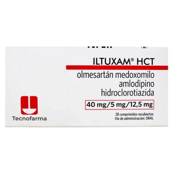 ILTUXAM HCT 40/5/12.5mg X28comp. OLMESARTAN+ AMLODIPINO