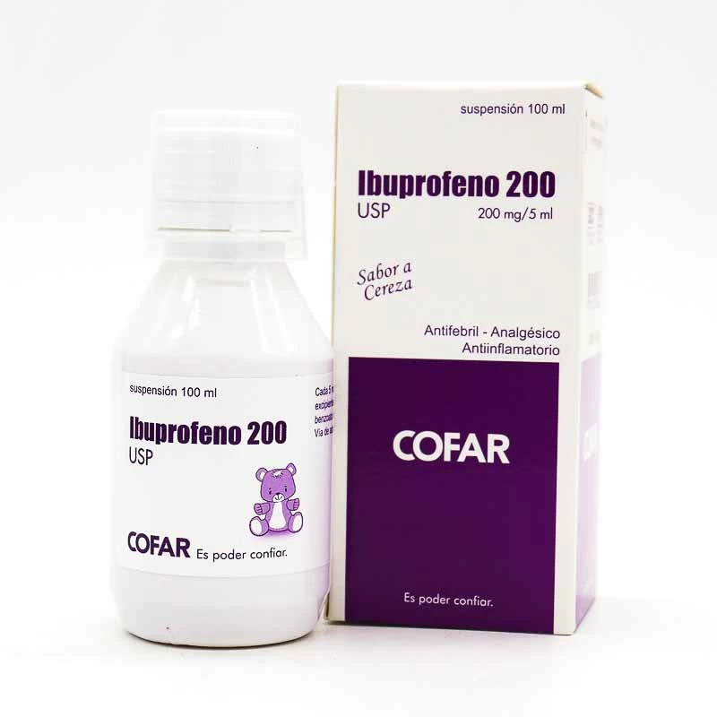 IBUPROFENO 200 MG/5 ML SUSPENSION 100 ML COFAR