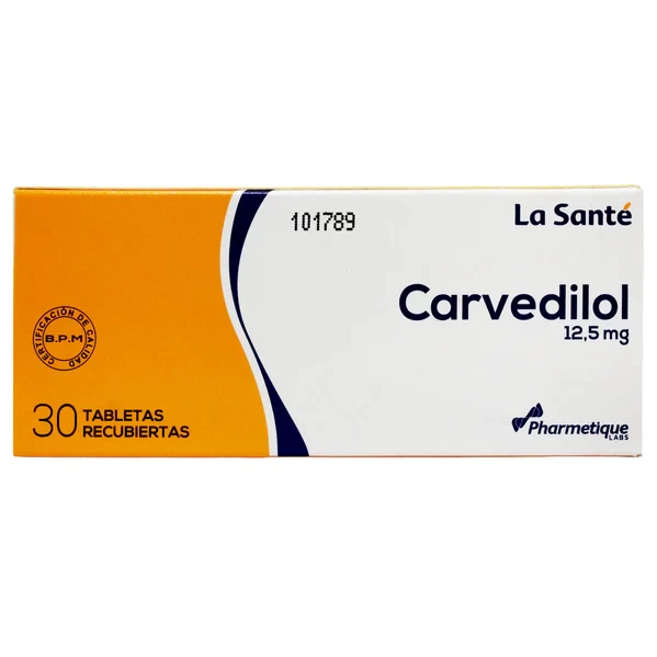 CARVEDILOL 12.5 MG X 30 LA SANTE