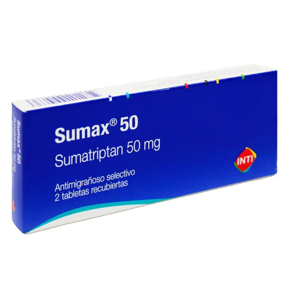 SUMAX 50 MG ( SUMATRIPTAN ) X 2
