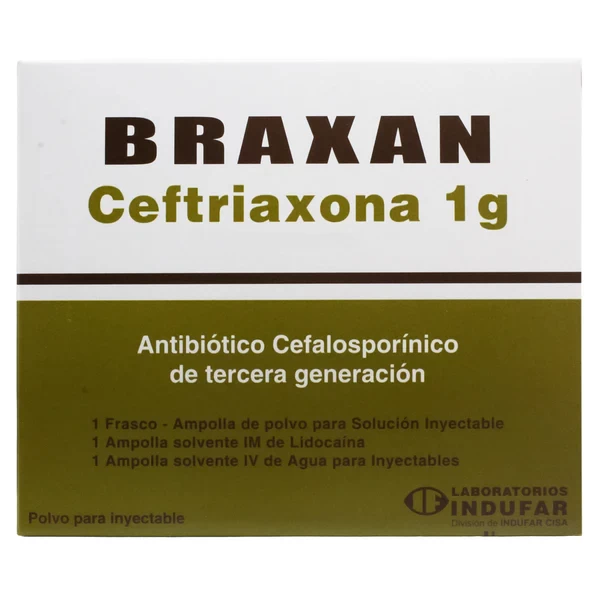 BRAXAN 1 G IM - IV CEFTRIAXONA
