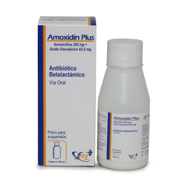 AMOXICILINA +ACIDO CLAVULANICO 250MG+62.5 MG/5ML