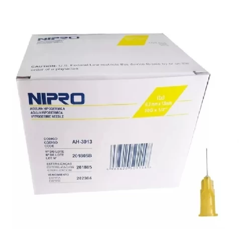 AGUJA HIPODERMICA 30G 1/2 NIPRO