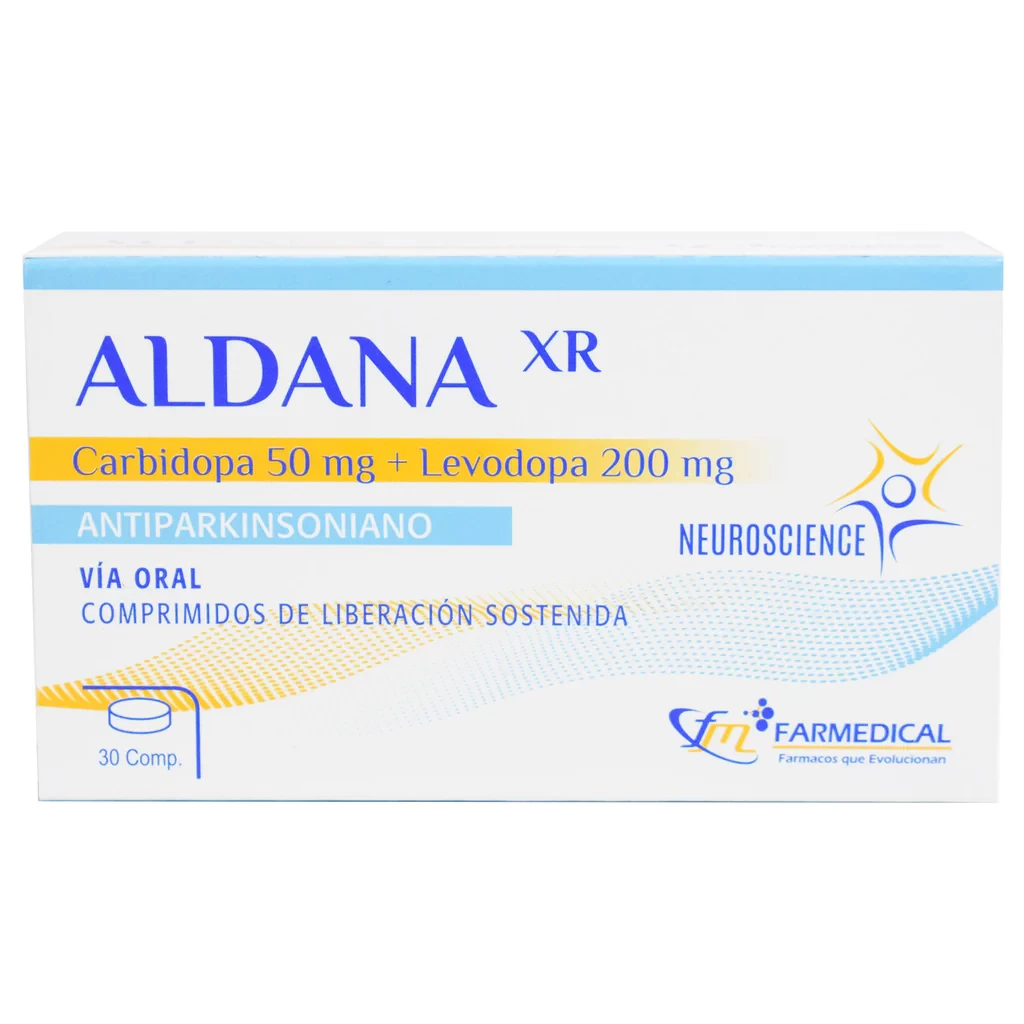 ALDANA XR (CARBIDOPA 50 MG+LEVODOPA 200 MG) X 30 COMP